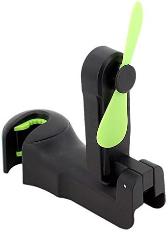 خطاف مسند راس للسيارة 2 في 1&nbsp; مع شماعة خلفية للمقعد الخلفي للمروحة، مشابك متعددة الوظائف، منظم خطاف (اسود) متوافق ، سيليكون، الحد الأقصى للوزن الموصى به: 1.0 كيلوجرام