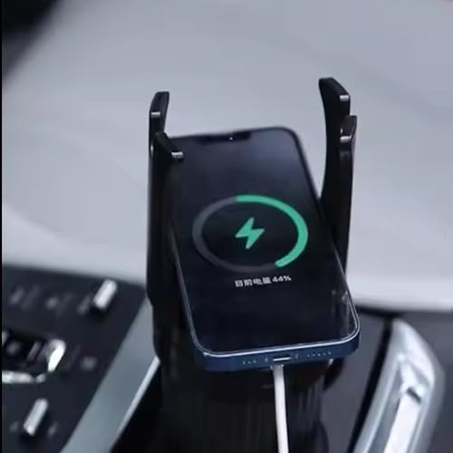 Car Cup Holder Extender with Wireless Charger, 360° Rotating Cup Holder Expander and Beverage Organizer for Auto, Van and Sedan, Multifunction Car Interior Accessory
