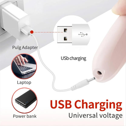 مبرد أقدم كهربائي لإزالة الجلد الميت والمتشقق، مقاوم للماء وقابل لإعادة الشحن عبر USB، مبرد قدم كهربائي برأسين للكعب الجاف والمتشقق، أدوات باديكير للعناية المنزل